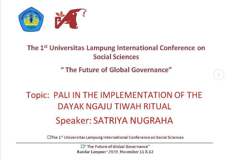 Dosen FH UPP Ikuti The 1st Universitas Lampung International Conference on Social Sciences “The Future of Global Governance”