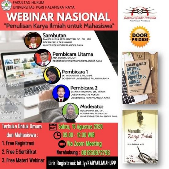 Fakultas Hukum UPP selenggarakan Webinar Penulisan Karya Ilmiah Bagi Mahasiswa
